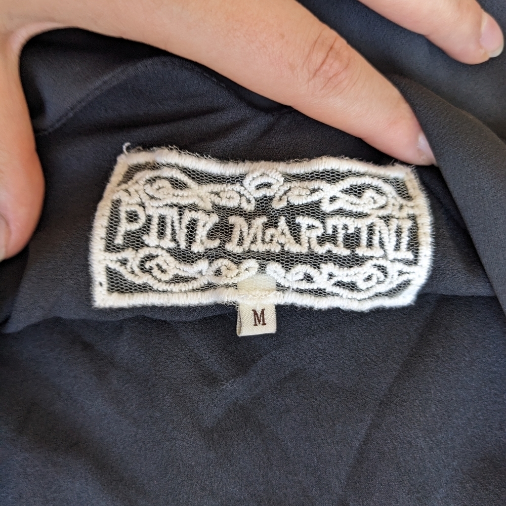 Pink Martini V-Neck Black Dress - Picture 10 of 12